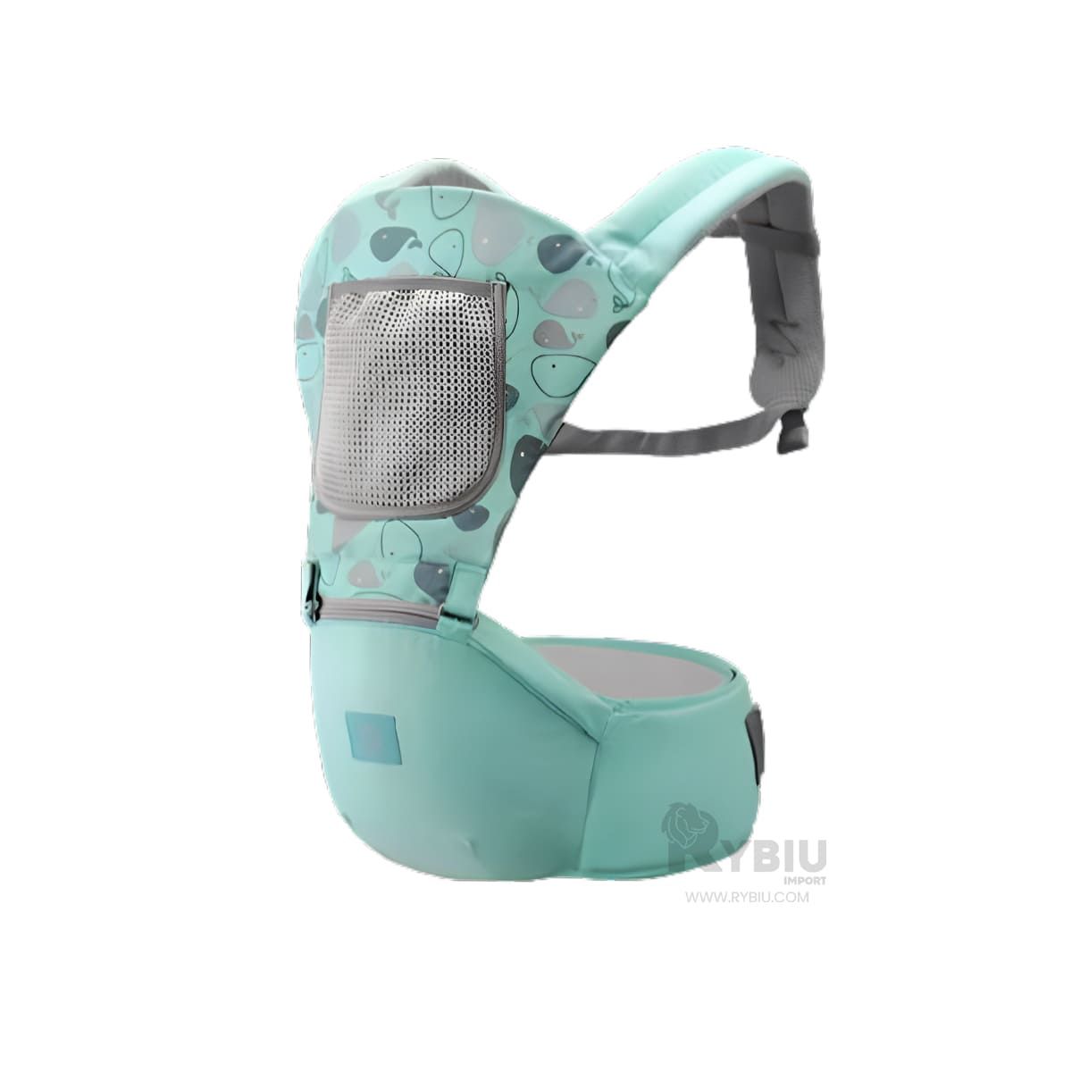 RYBIU IMPORT - Morral Bonito de Ballenita Verde Y+Post-it Adhesivos