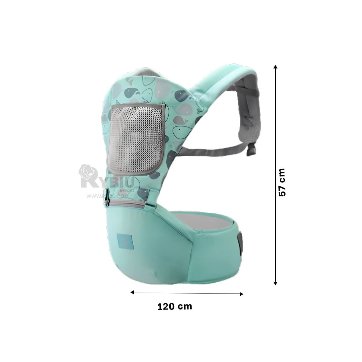 RYBIU IMPORT - Morral Util para Bebe en Color Verde Y+Ligas de Regalo