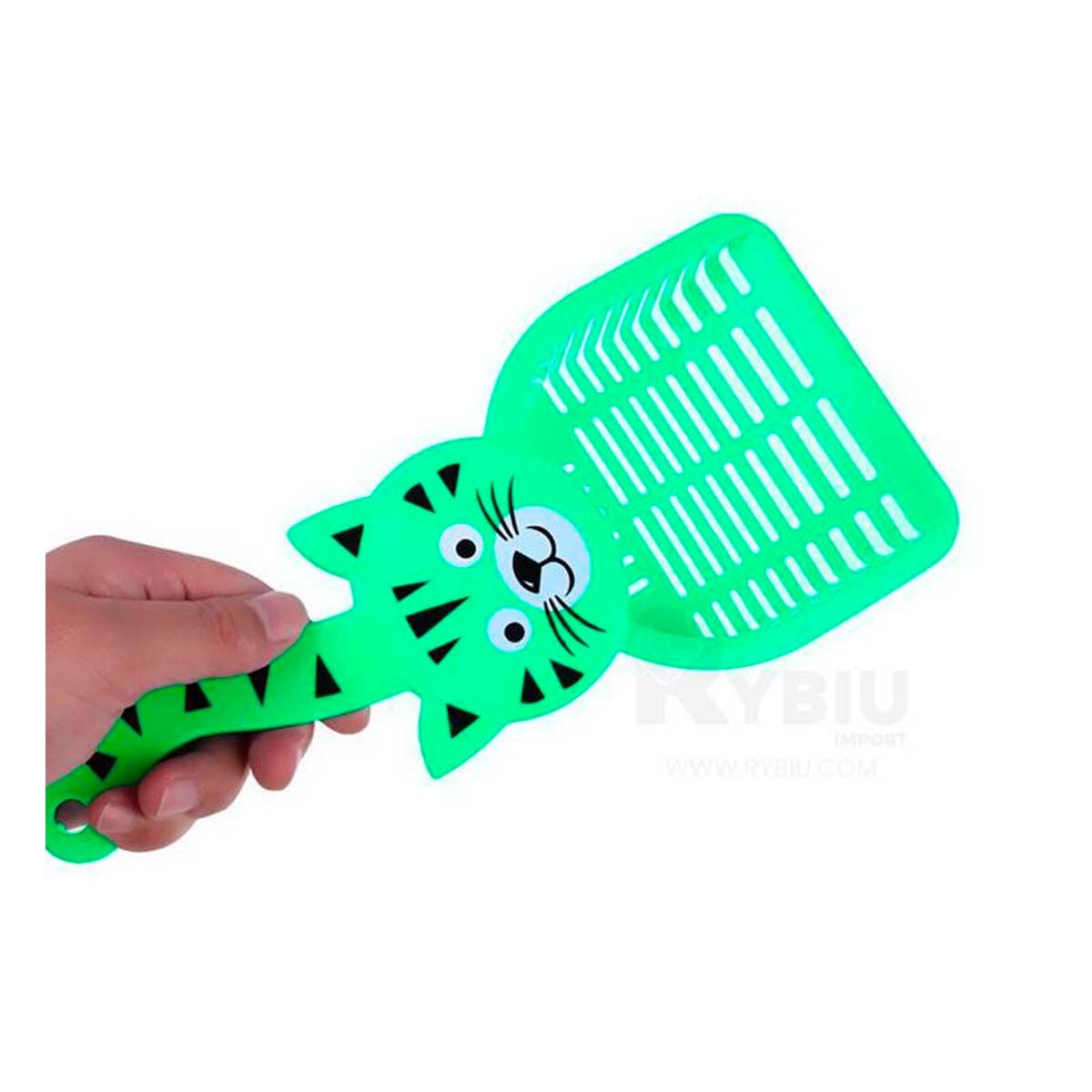 GENERICO - Pala Recogedor de Desechos en Verde Y+Papel de Regalo