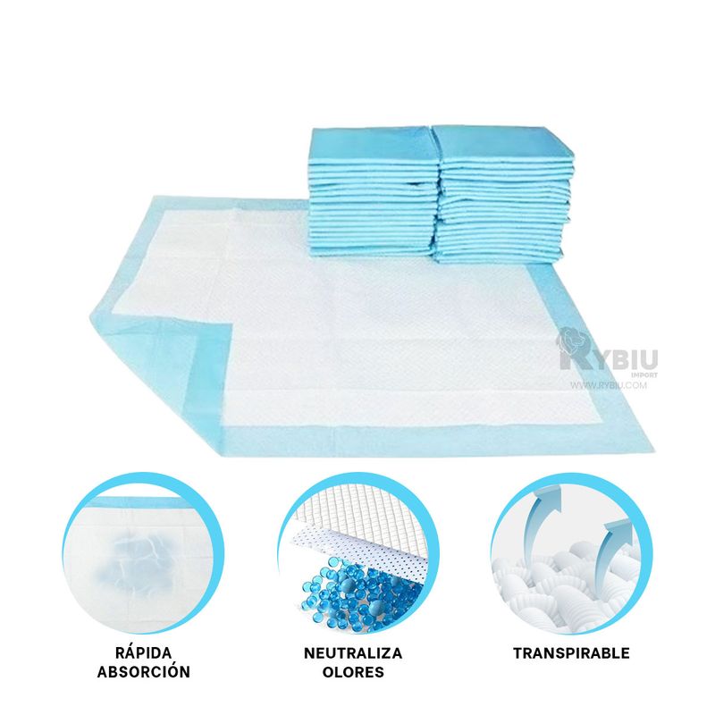 GENERICO - Papel Neutralizador 60x60 de Talla L Y+Banderitas Adhesivas