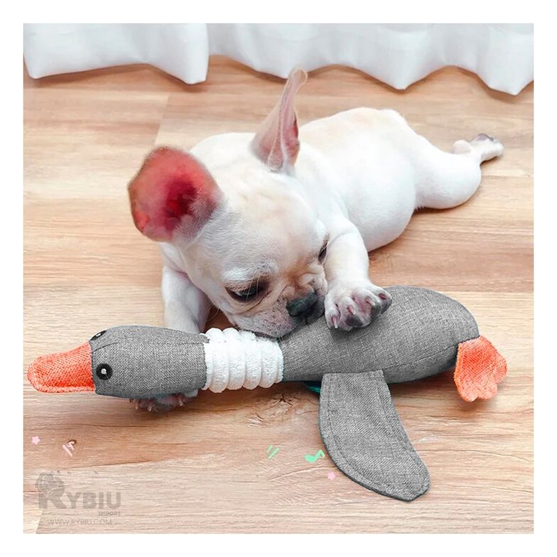 RYBIU IMPORT - Muñeco de Textura Suave de Pato en Plomo Y+Gift MiniAgenda
