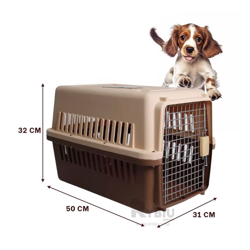 GENERICO - Portador para Perros L50 en Tono Marron Y+Ligas de Regalo
