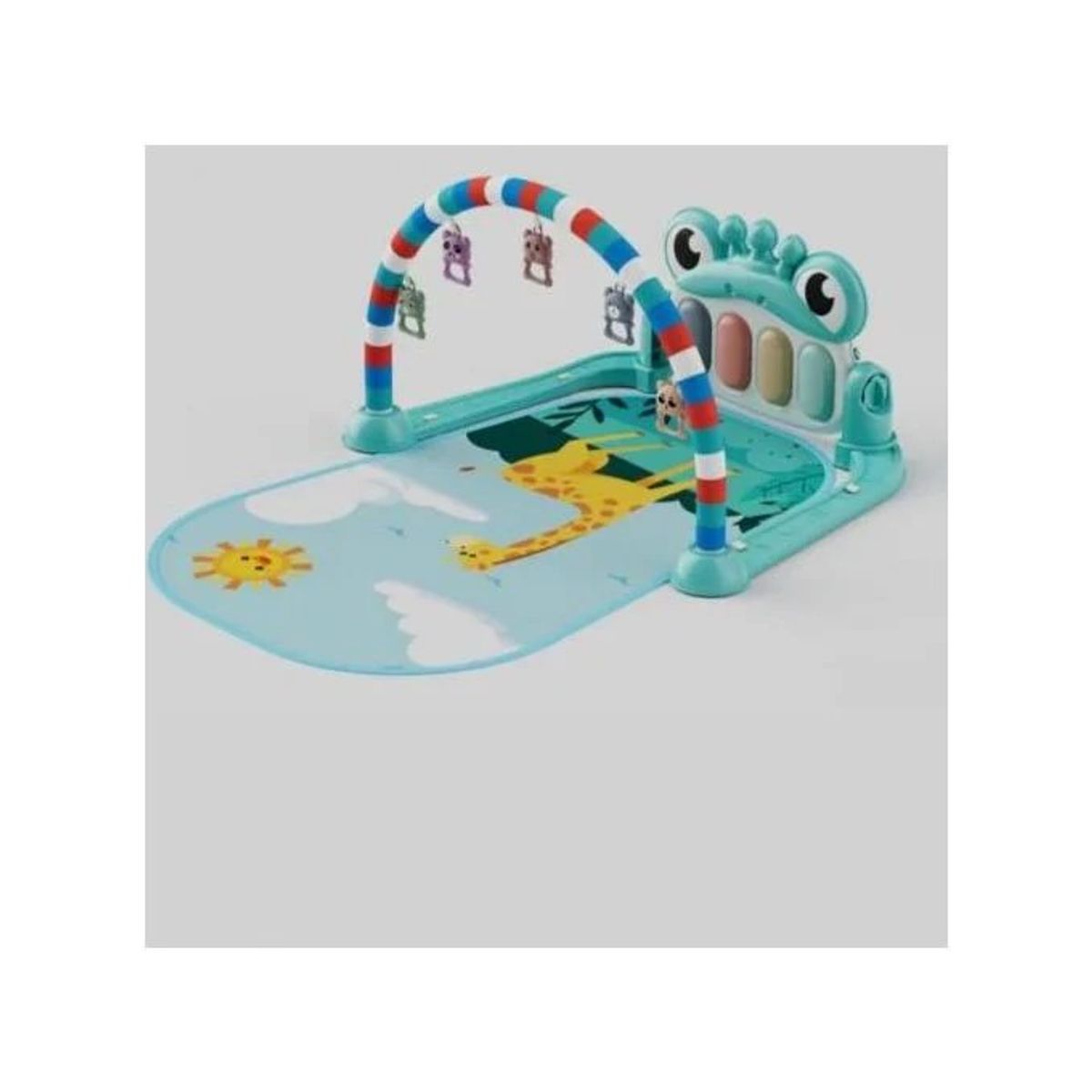 GENERICO - Gimnasio para Bebe con Piano Musical 3 en 1 Color Verde