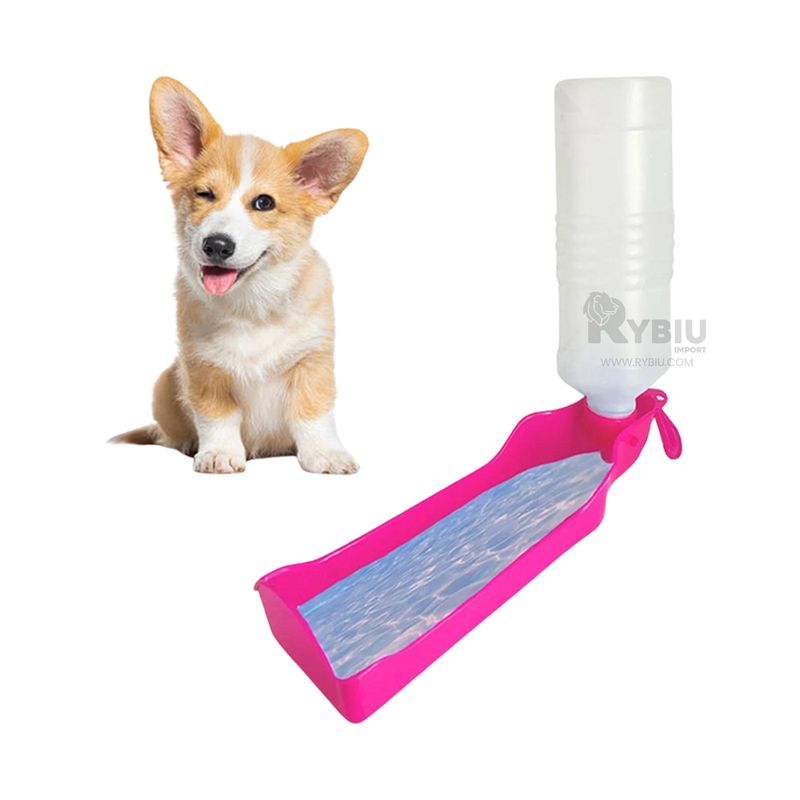 GENERICO - Tomatodo con Inclinacion para Perros en Rosado Y+MiniAgenda