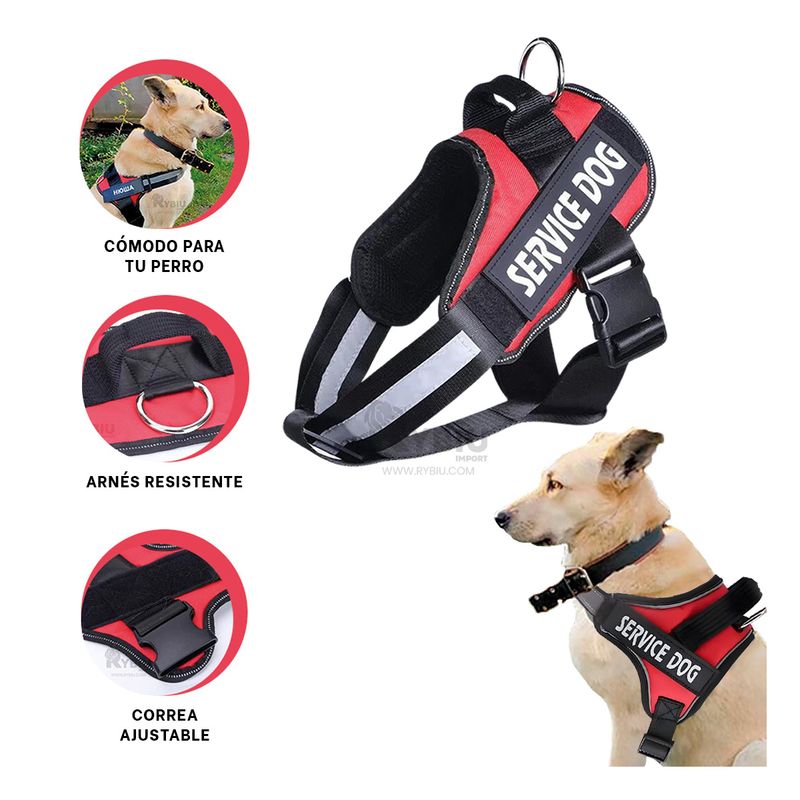 GENERICO - Pechera Ideal para Perros Talla L en Rojo Y+Gift MiniAgenda
