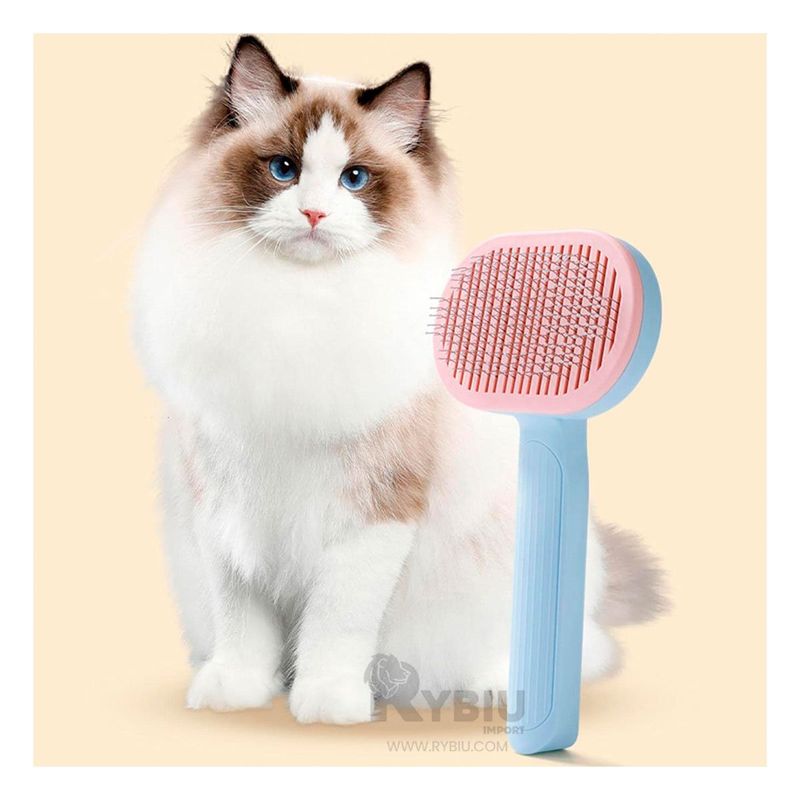 GENERICO - Cepillo con Mango antideslizante Rosado Y+Papel de Regalo