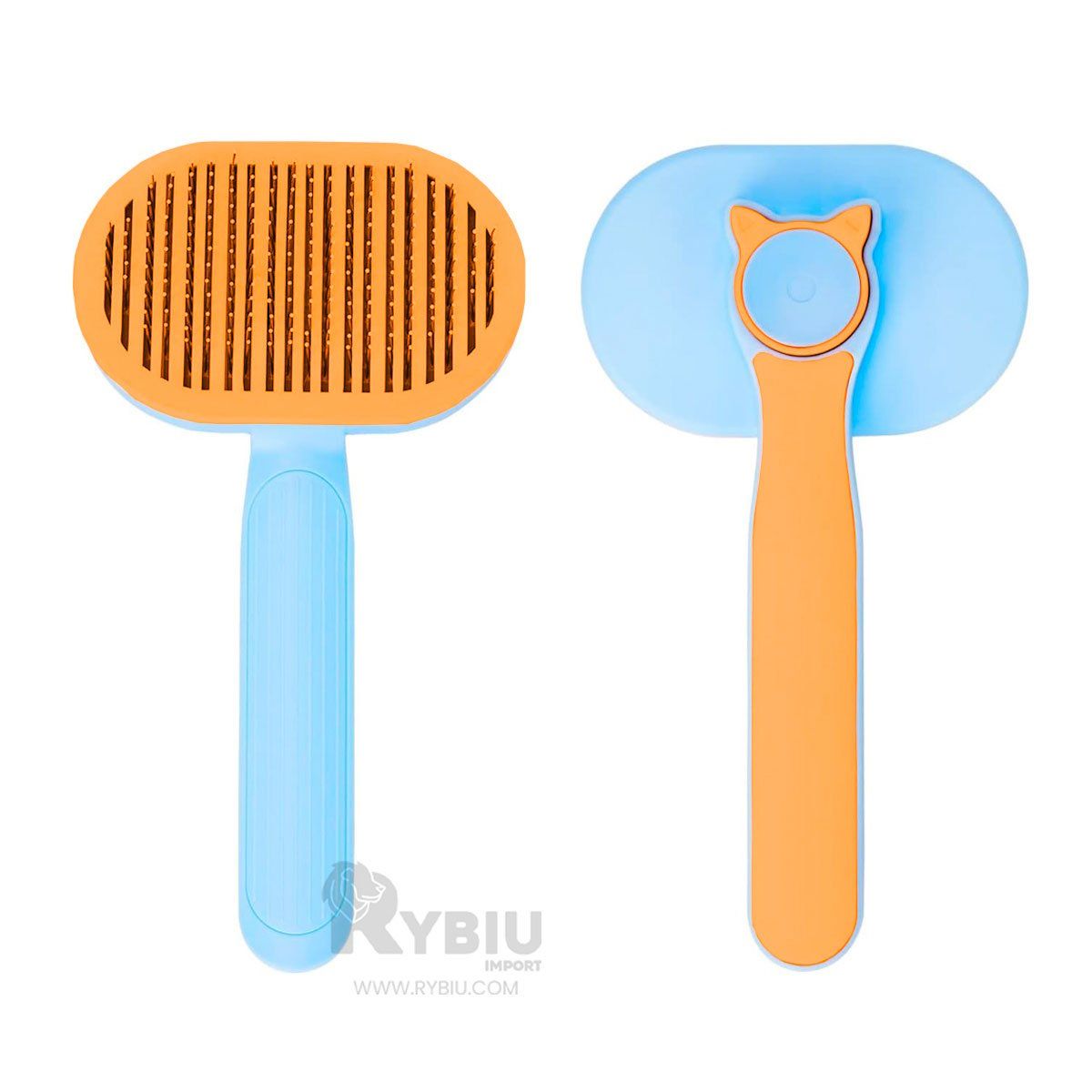 GENERICO - Cepillo de Limpieza para Gato Color Naranja