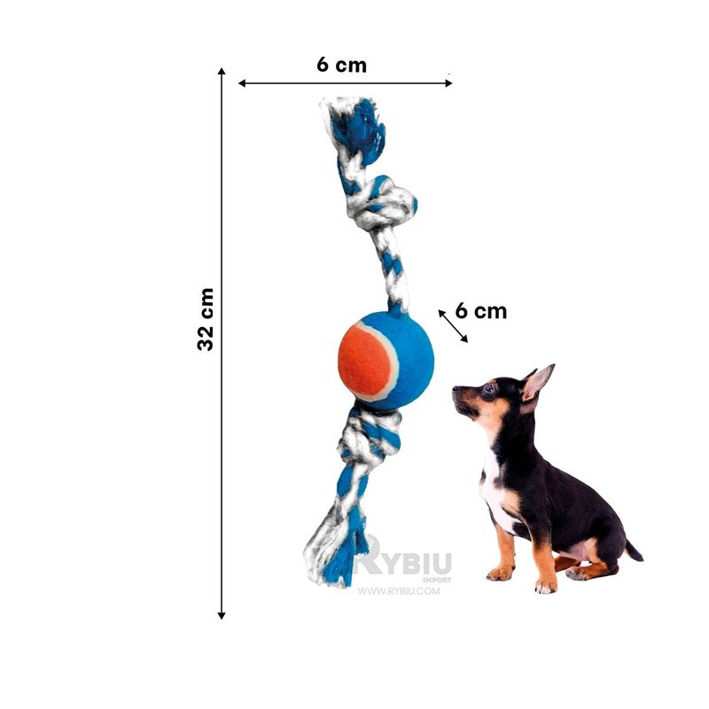 GENERICO - Cuerda de Perro para Morder Multicolor Y+Post-it adhesivos