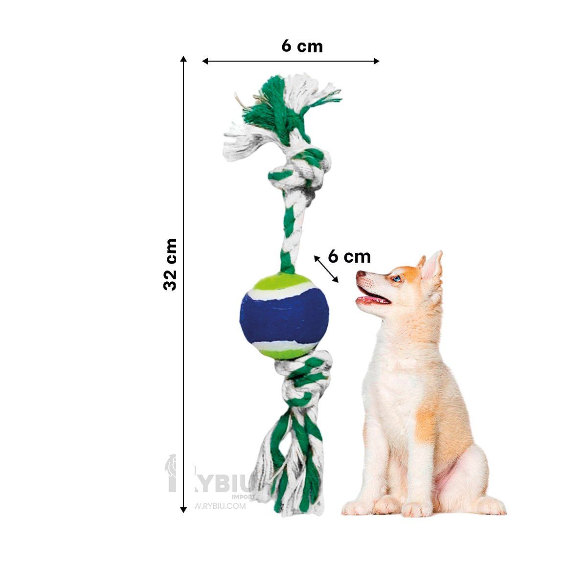 GENERICO - Cuerda de Perro para Morder Multicolor Y+Post-it adhesivos