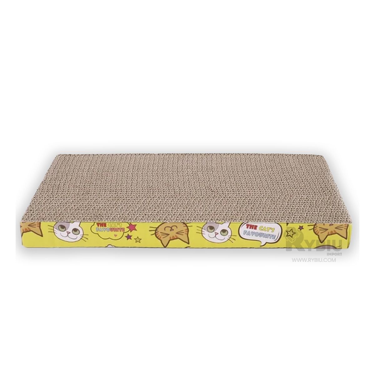 RYBIU IMPORT - Rascador Util de Gatos con Forma Cuadrada de Carton