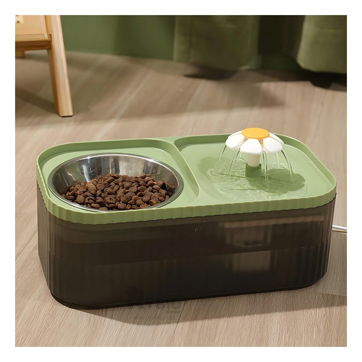 RYBIU IMPORT - Comedor Funcional para Pet Verde Y+Ligas de Regalo