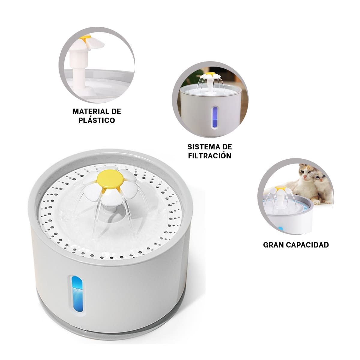 RYBIU IMPORT - Hidratador Moderno en Blanco Y+Ligas de Regalo