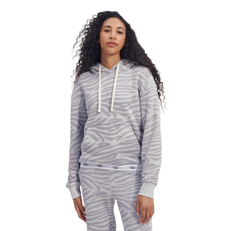 UGG - Polera con Capucha UGG Lawna Print - Gris - M