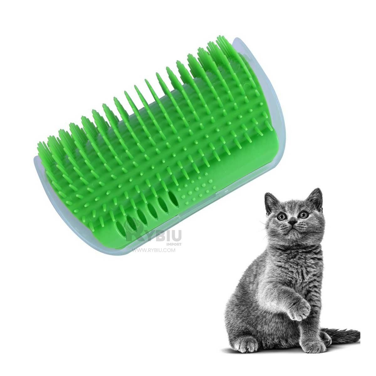 GENERICO - Cepillo para Animales en Coloracion Verde Y+Gift Stickers