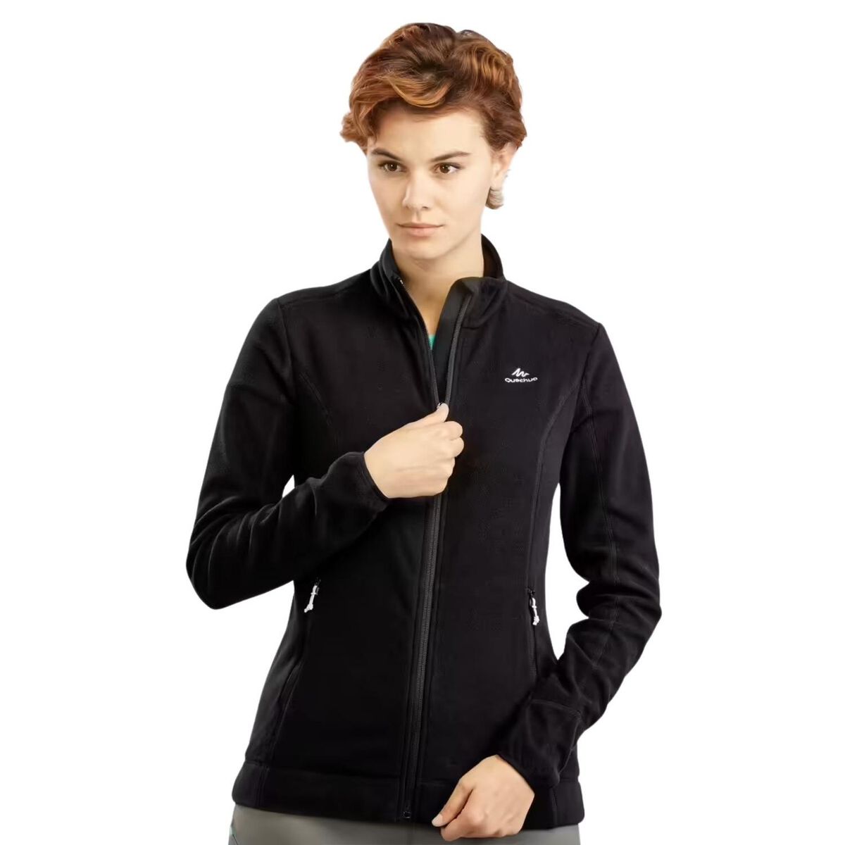 QUECHUA - Casaca polar de montaña y trekking Mujer Quechua MH120 - Negro