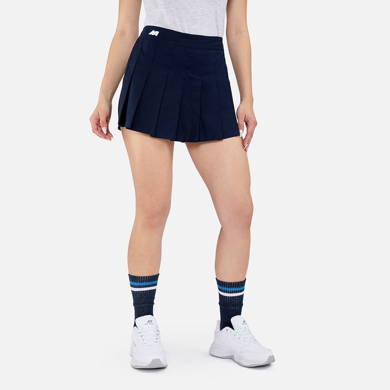 NEW ATHLETIC - Falda Short New Athletic Kenia Azul Oscuro Mujer