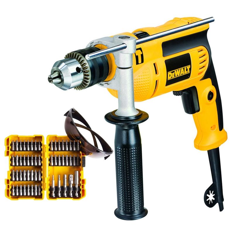 DEWALT - Taladro Percutor 1/2" + Set Puntas 53 Pzs Dewalt DWD024-K28