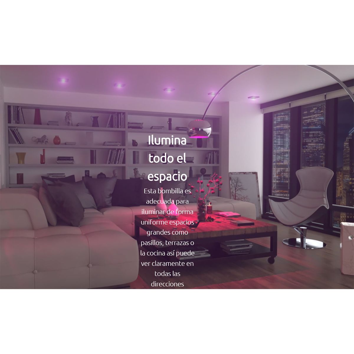 NEXXT SOLUTIONS - Foco LED Inteligente Nexxt NHB-C120 Luz RGB y blanca Contol Voz Regulador brillo