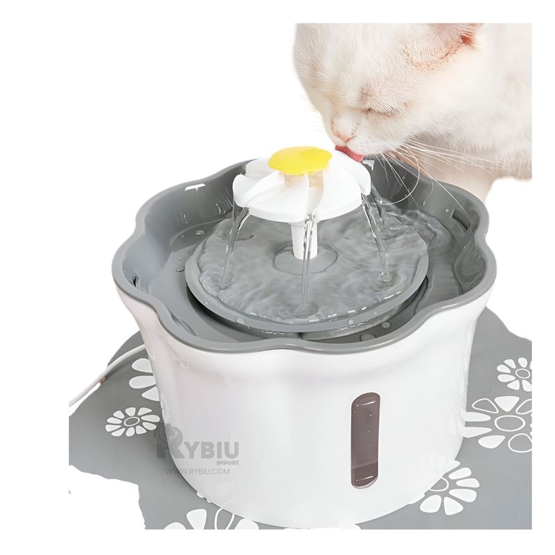 GENERICO - Bebedero Lavable para Mascotas Plomo Y+Envoltorio de Regalo