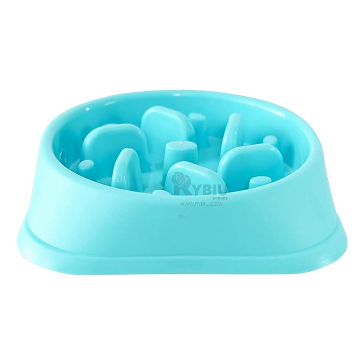 GENERICO - Plato Pet Antiestres Cuadrado Moderno de Color Celeste