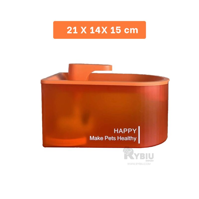 GENERICO - Pileta para Michis de Color Naranja Y+Post-it Adhesivos
