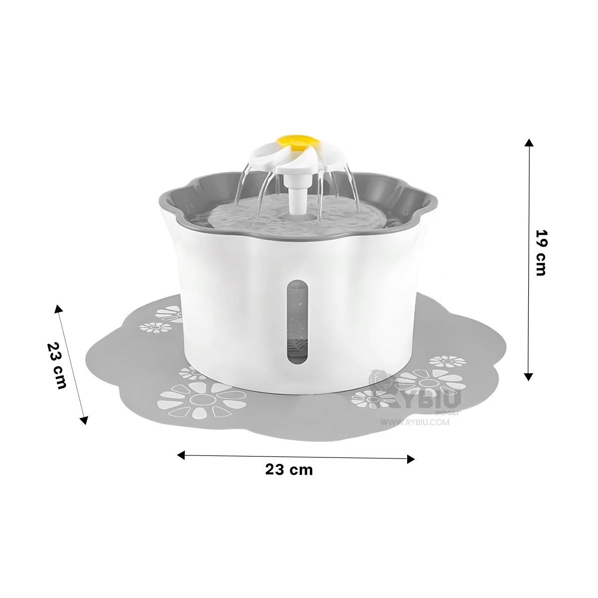 GENERICO - Abrevadero Moderno Pet en Plomo Y+Ligas de Regalo