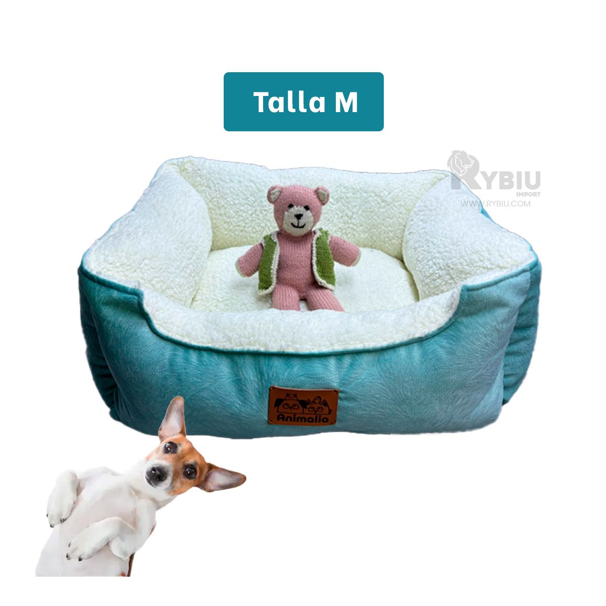 GENERICO - Cama para Perro de Color Verde Hade y Perla Talla M
