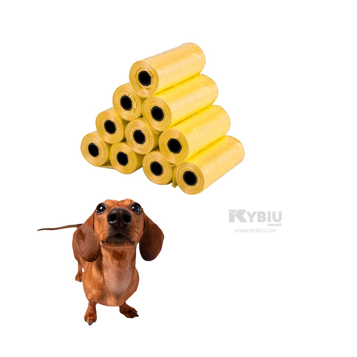 RYBIU IMPORT - Bolsa Sofisticada para Canes Amarillo Y+Envoltorio de Regalo