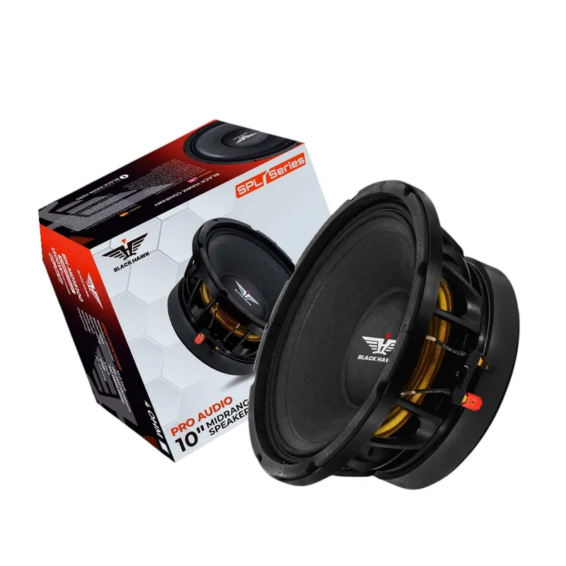 BLACK HAWK - Parlantes Medios Rango Tope Linea 10 Pulgadas BlackHawk 1500W 700RMS