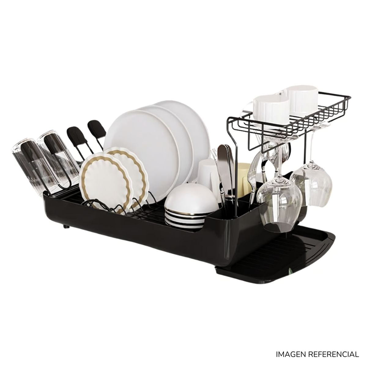 INSPIRA MARKET - Escurridor de platos y copas elegante