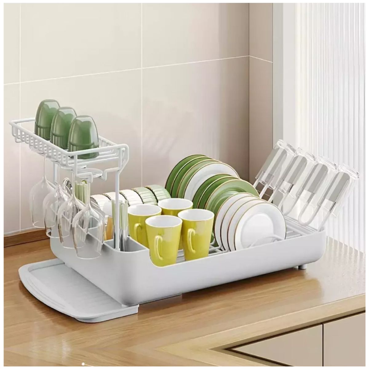 INSPIRA MARKET - Escurridor de platos y copas elegante