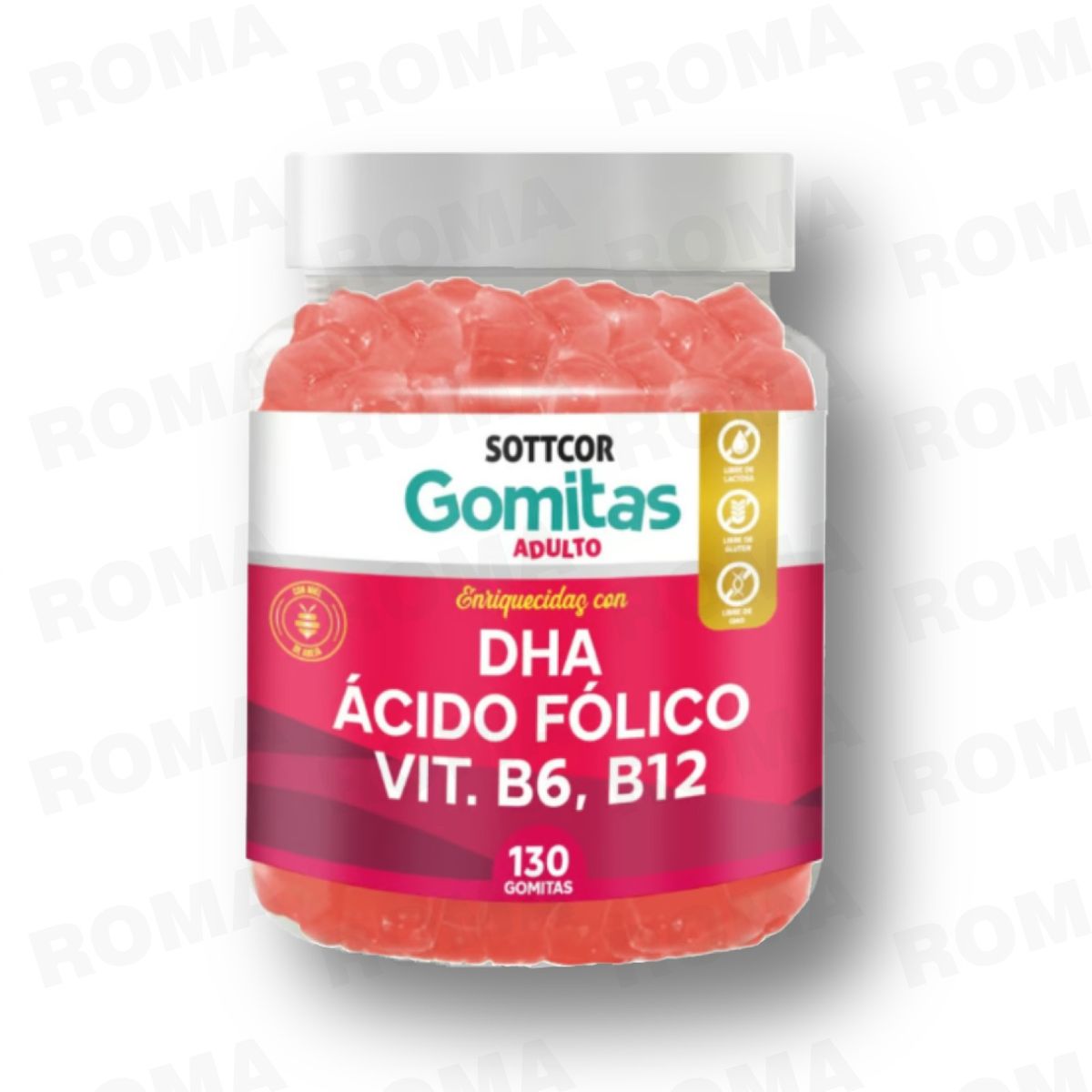 GENERICO - DHA PRENATAL PARA ADULTOS GOMITAS SOTTCOR 100GR