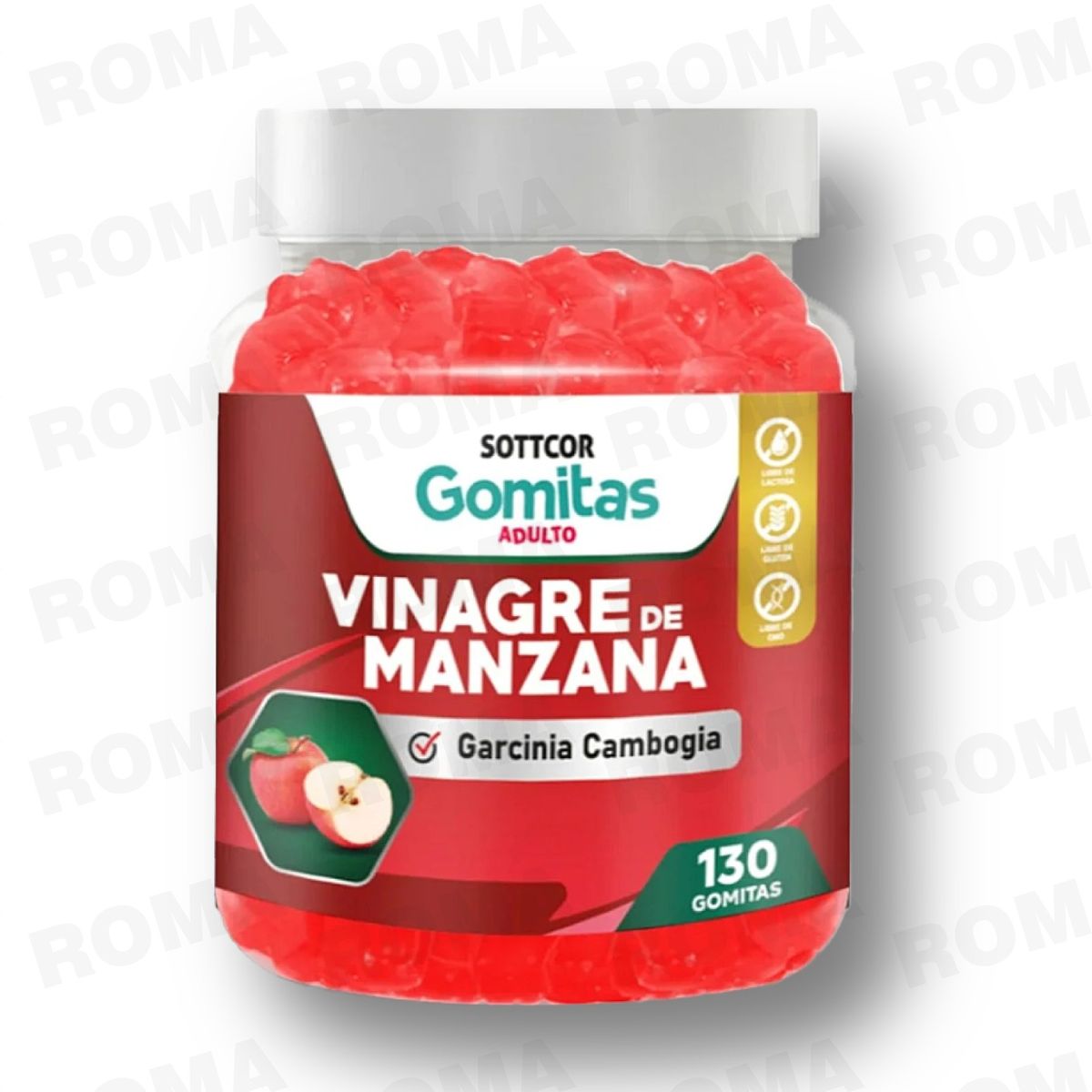 GENERICO - VINAGRE DE MANZANA SOTTCOR GOMITAS ADULTOS 130