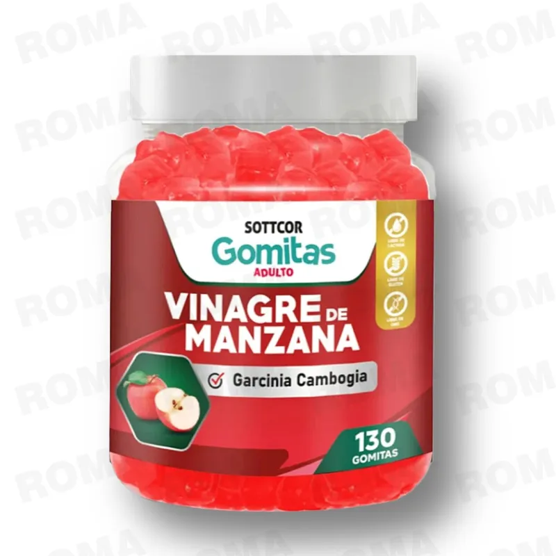GENERICO - VINAGRE DE MANZANA SOTTCOR GOMITAS ADULTOS 130