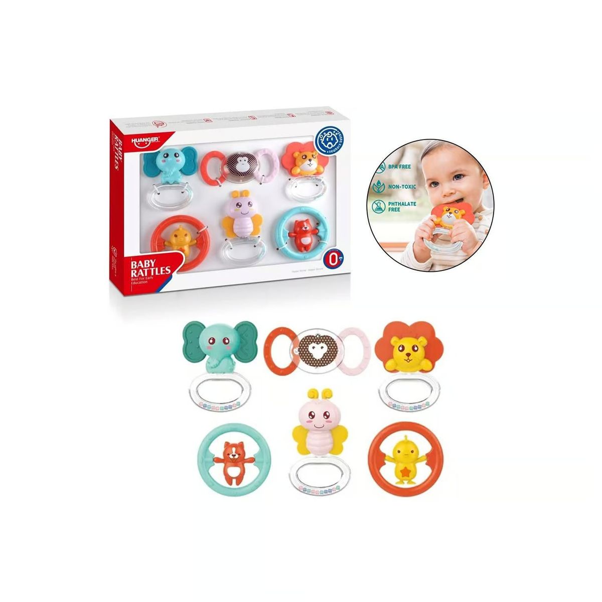 GENERICO - Sonajas Pack de 6 HE0132