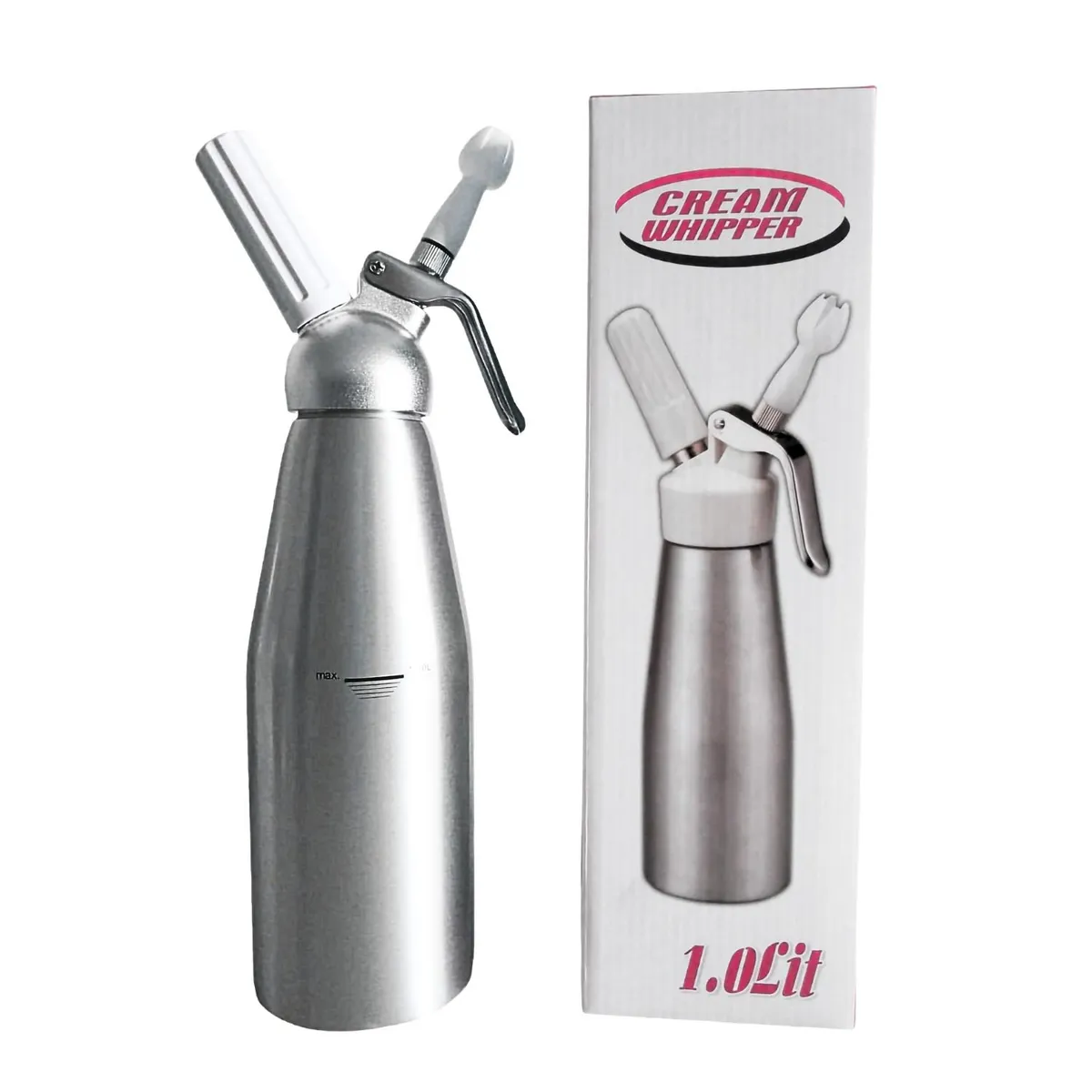 GENERICO - SIFON DE ALUMINIO 1 LITRO PARA CREMA CHANTILLY