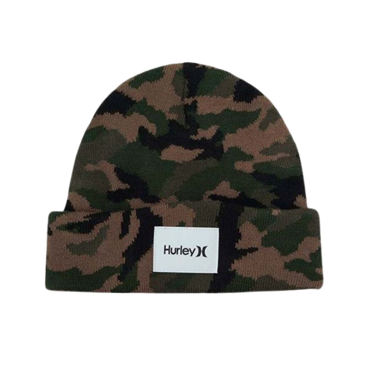 HURLEY - Gorro Beanie tipo Chullo Hurley - Camuflado
