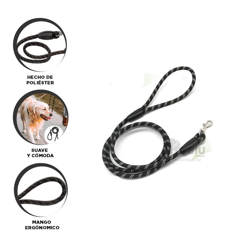 GENERICO - Cuerda Util Pet Delgada 12m en Negro Y+Envoltorio de Regalo