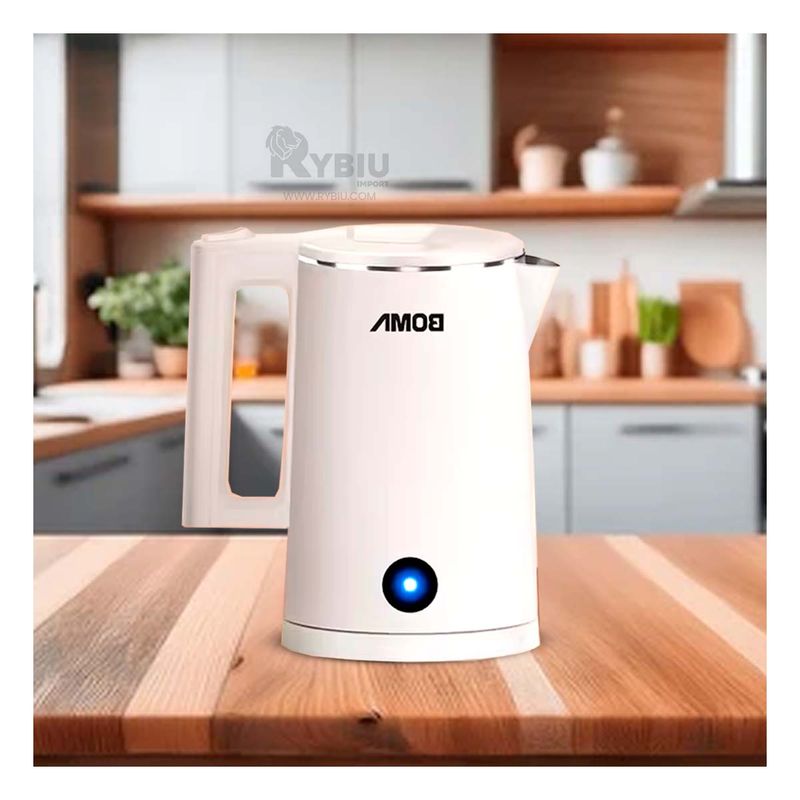RYBIU IMPORT - Jarra Electrica de 1800ml de Capacidad en Color Blanco