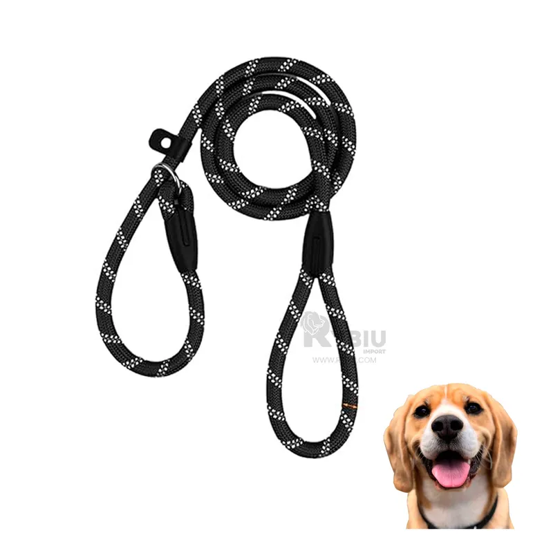 GENERICO - Correa Multiple para Mascota Negr 12m Y+Ligas de Regalo