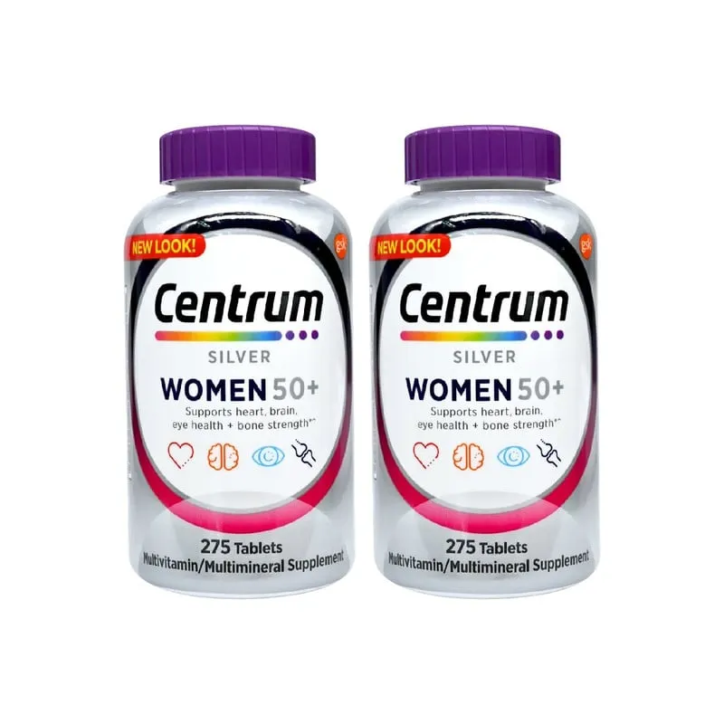 CENTRUM - Centrum Silver Women 50+ Multivitaminico 275 Tabletas 2 Unidades