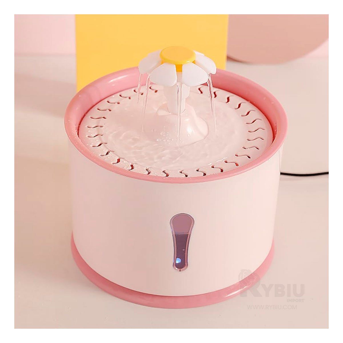 GENERICO - Bebedero Solido de Agua de Rosado Y+Envoltorio de Regalo