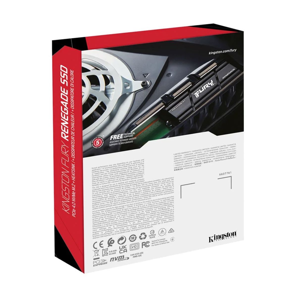 KINGSTON - KINGSTON SFYRDK/2000G Unidad Sólida FURY 2TB NVMe