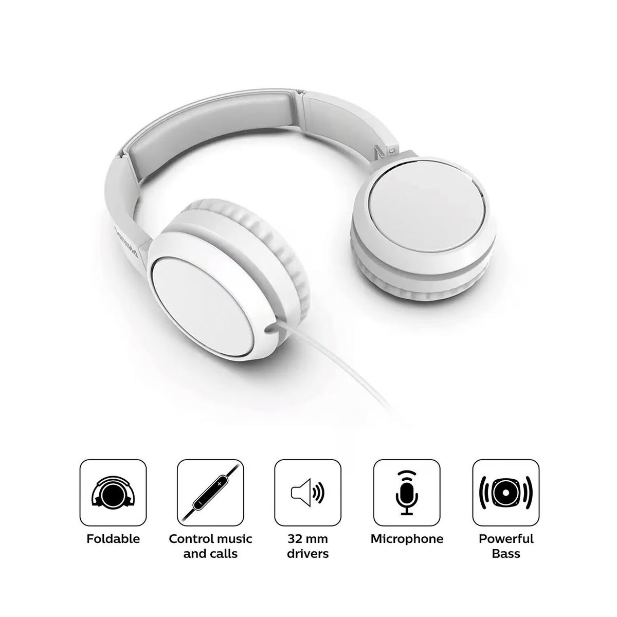 PHILIPS - Audífonos Alambricos Philips TAH4105W