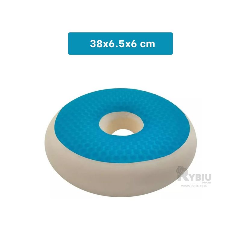 RYBIU IMPORT - Cojin Ergonomica y Comoda con Funda Negra Y+Ligas de Regalo