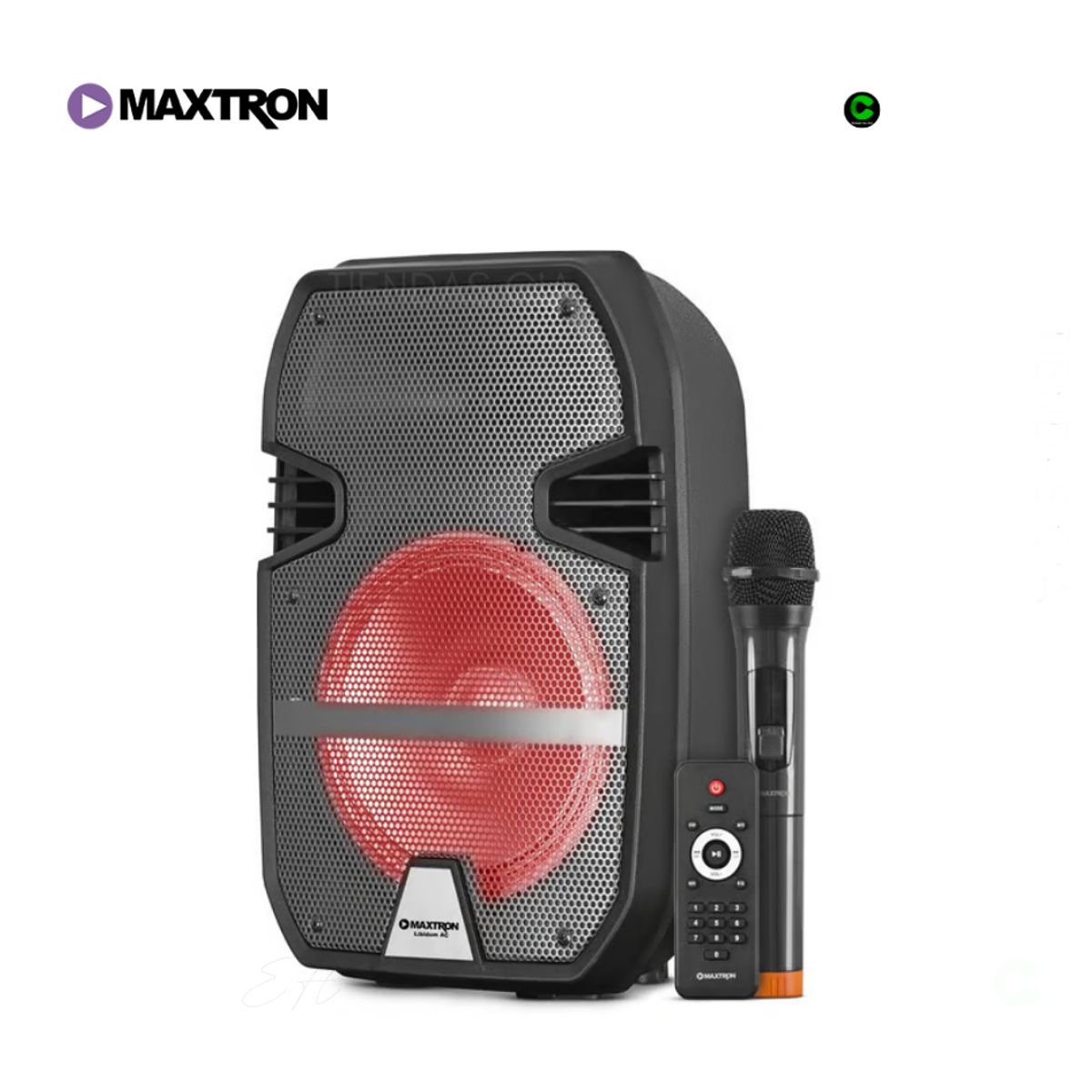 MAXTRON - Parlante Maxtron Libidum AC-MX323AC BT USB iluminación LED recargable