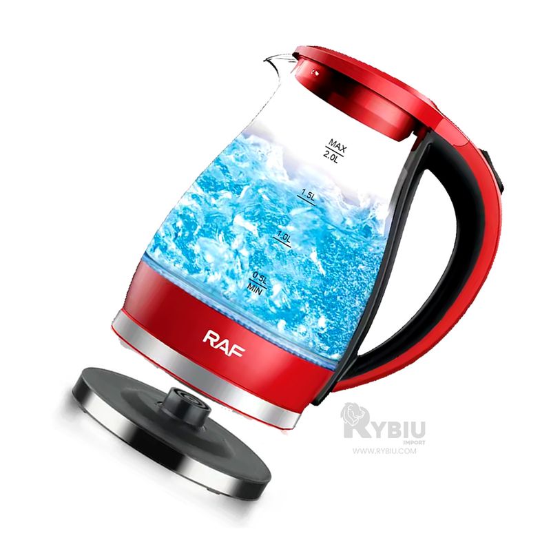 GENERICO - Calentador de Infusion 2L en Rojo Y+Banderitas Adhesivas