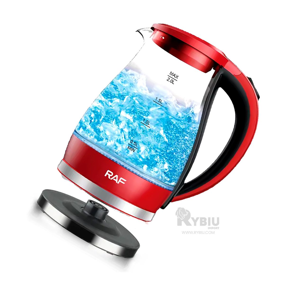 GENERICO - Hervidor a Conexion de 2L en Rojo Y+Regalo Agendita