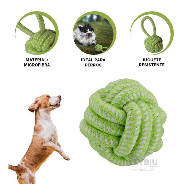 GENERICO - Cuerda Lavable de Perros en Verde Y+Envoltorio de Regalo