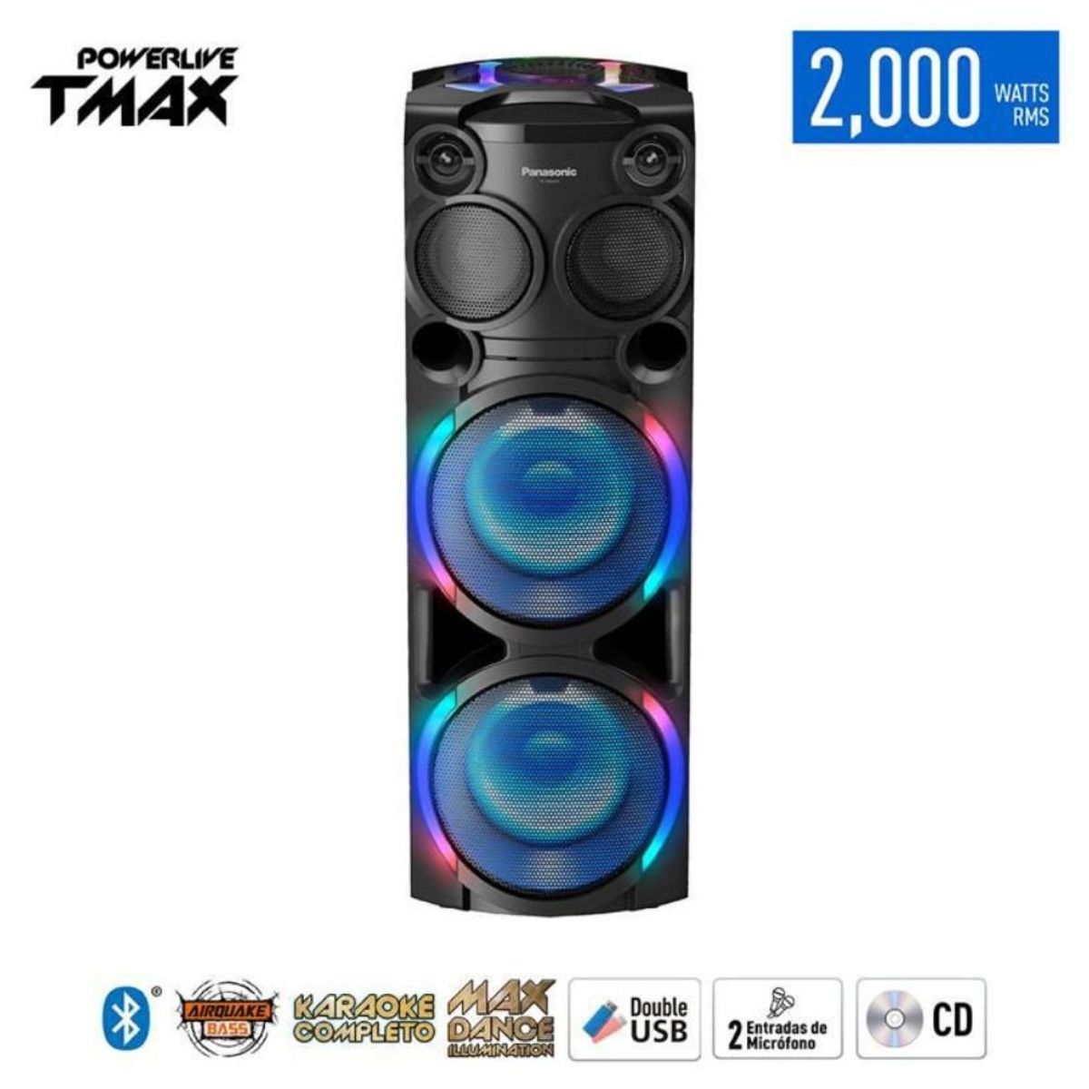 PANASONIC - Equipo De Sonido One Box Panasonic SC-TMAX50PUK 2000w